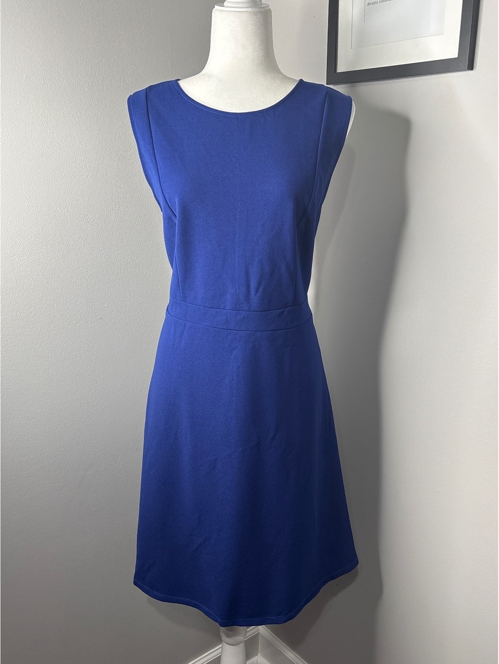 Allegra K Sleeveless Blue Dress XL
